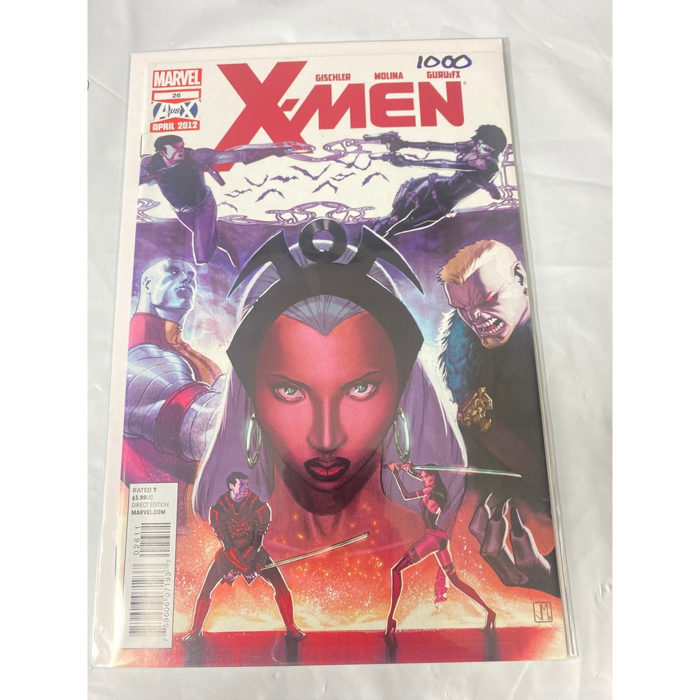 Marvel X-Men #26 April 2012 Victor Gischler Jorge Molina Storm Psylocke Cover